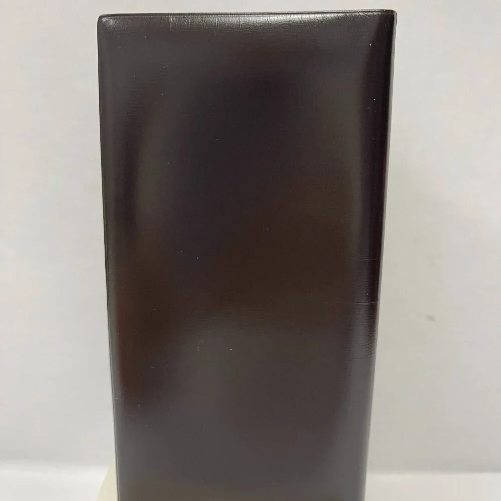 Loewe Men's Dark Brown Nappy Lambskin Long Bifold Wallet - Preowned